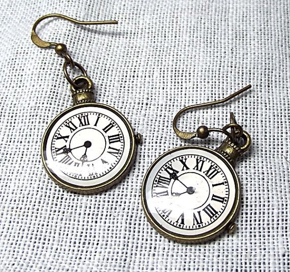 Steam05 - Watch Dangle Earrings