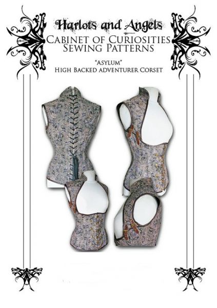 SteamVest01 - Steampunk "Asylum" Corset Sewing