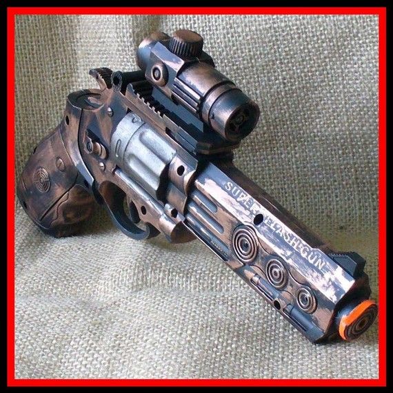 SteamGun06 - Steampunk Gun Pistol Laser LARP