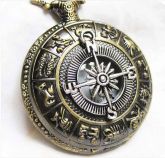 Steam07 - Zodiac Pocket Watch Necklace.